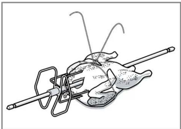 THERMADOR PODS302B - Trussing poultry for the rotisserie - 2