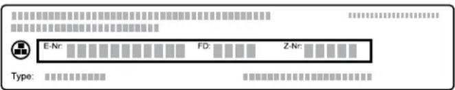 THERMADOR PODS302B - Model number (E-Nr.) and production number (FD) - 1