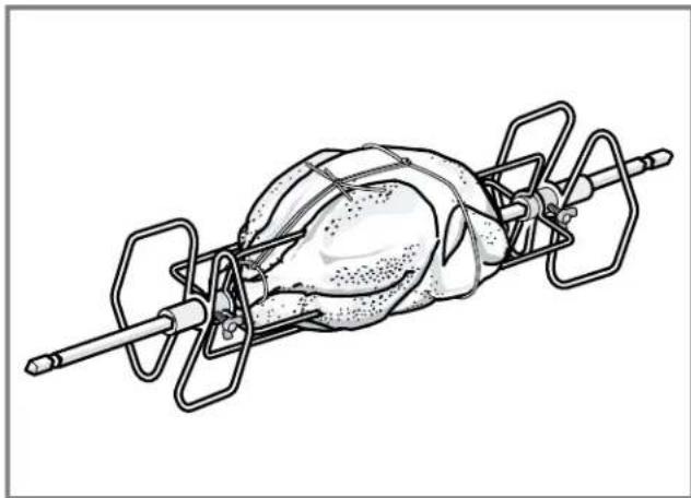 THERMADOR PODS302B - Trussing poultry for the rotisserie - 5