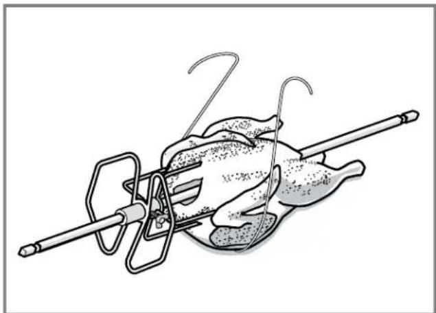 THERMADOR PODS302B - Trussing poultry for the rotisserie - 1