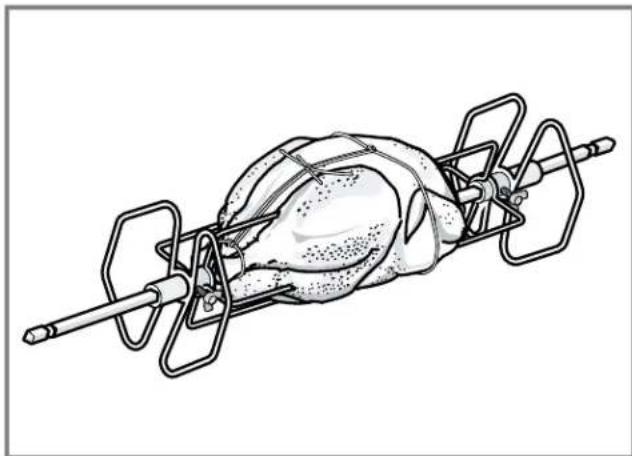 THERMADOR PODS302B - Brider la volaille pour la rôtisserie - 5