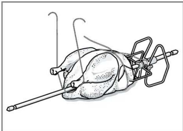 THERMADOR MEDS301BS - Trussing poultry for the rotisserie - 3