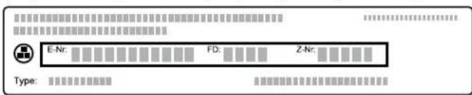 THERMADOR MEDS301BS - Numéro de modulo (E-Nr.) et numéro de fabrication (FD) - 1