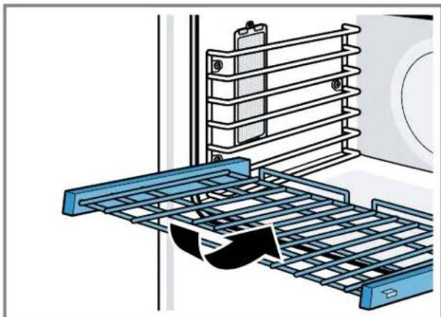 THERMADOR MEDS301BS - Inserting the telescopic rack - 2