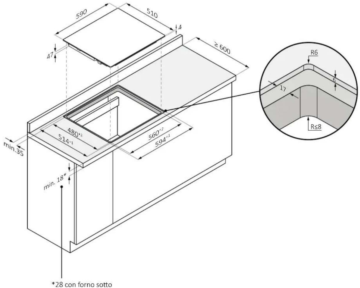 HAIER HAIFB54IRCS - Piano cottura da 60 - 1