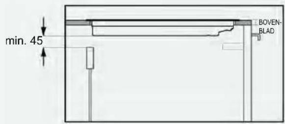 HAIER HAIFB54IRCS - Diktes van het bovenblad - 2