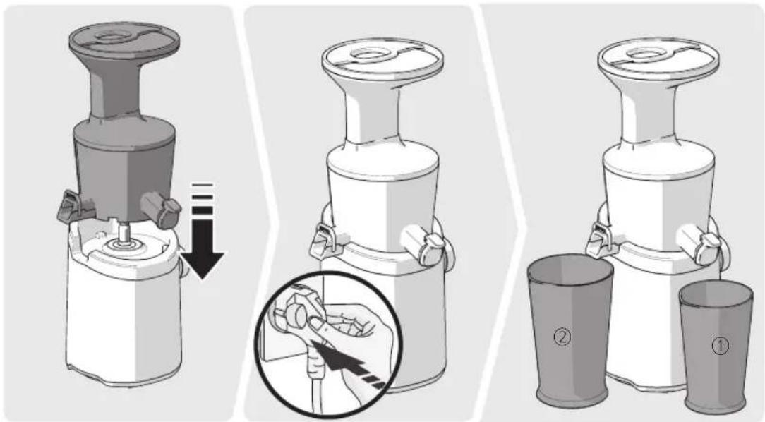 Hurom H101 Easy Clean - How to Assemble: Chamber Set and Main Body - 1