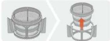 Hurom H-AA - Démontage du récepteur à jus - 5