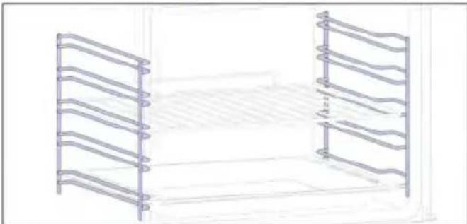 HAIER H6 ID66C3YTB1 - Boční drátěné rošty (pouze pokud jsou ve výbavě\*) Kovový rošt - 1