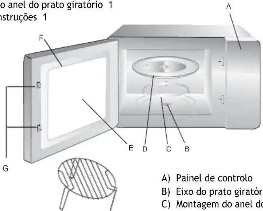 HAIER H38MWID4ID27N - Nomes de peças de forno e acessórios - 1