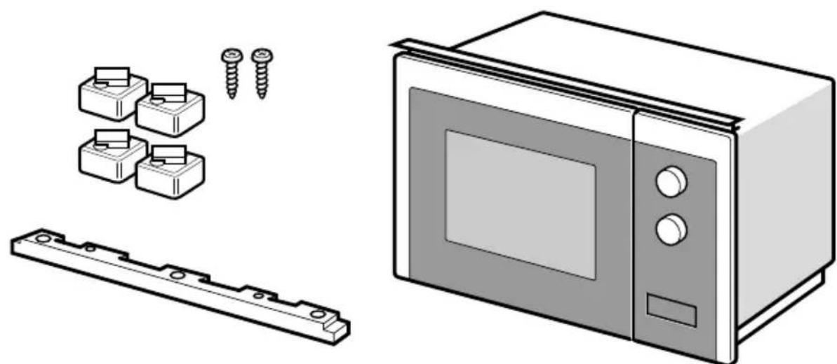 HAIER H38FMWID4ID27N - Installation du four - Fig. 2 - 1