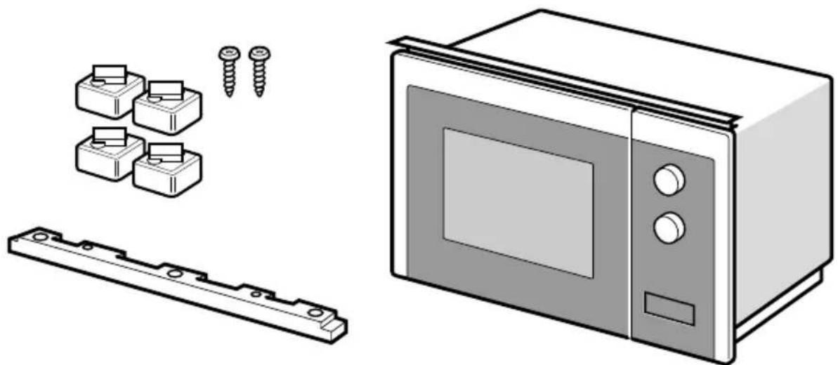 HAIER H38FMWID4ID27N - Instalación del horno - Fig. 2 - 1