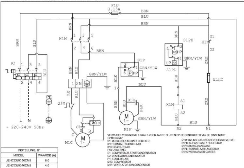 DAIKIN JEHSCU0800CM3 - Schetsmatige Weergave - 5