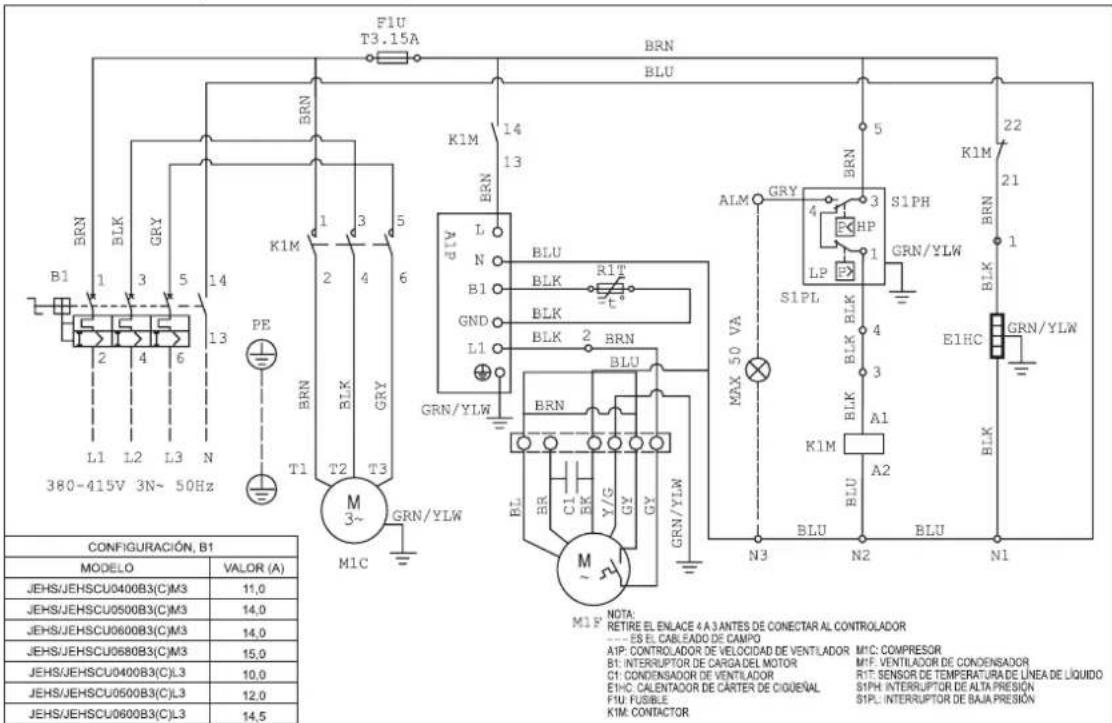 DAIKIN JEHCCU0040CM1 - Trifásico - 4