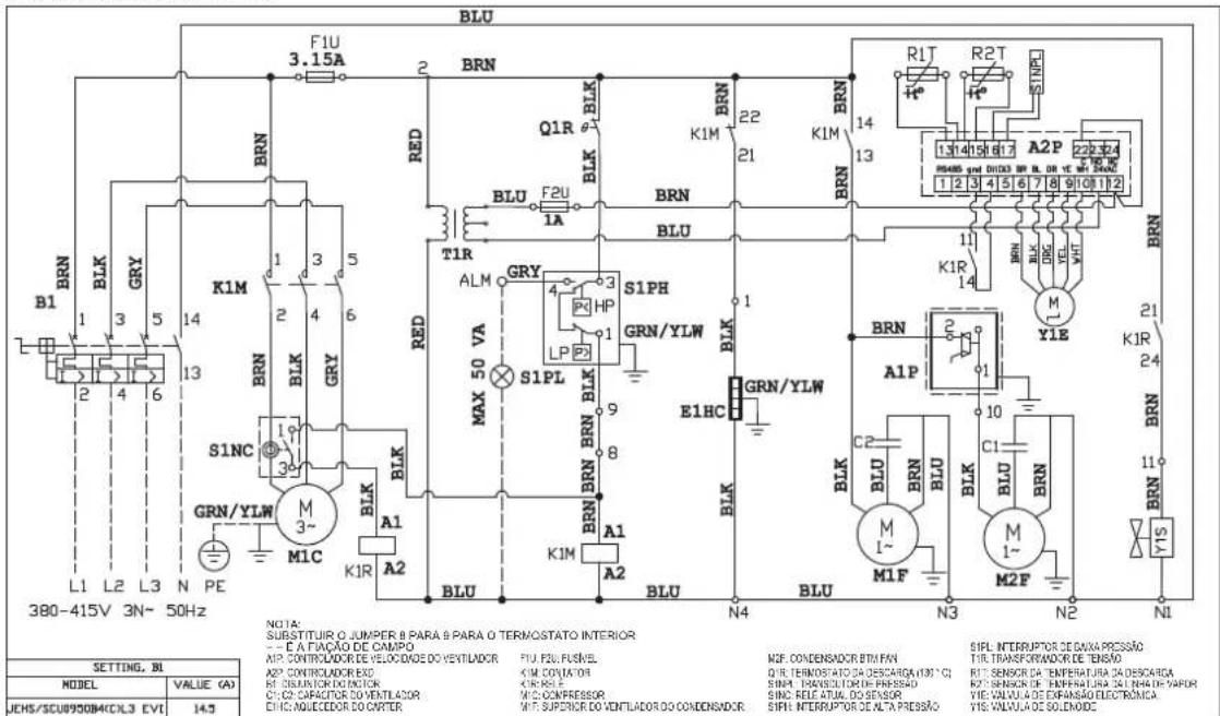 DAIKIN JEHCCU0040CM1 - Trifásico - 7