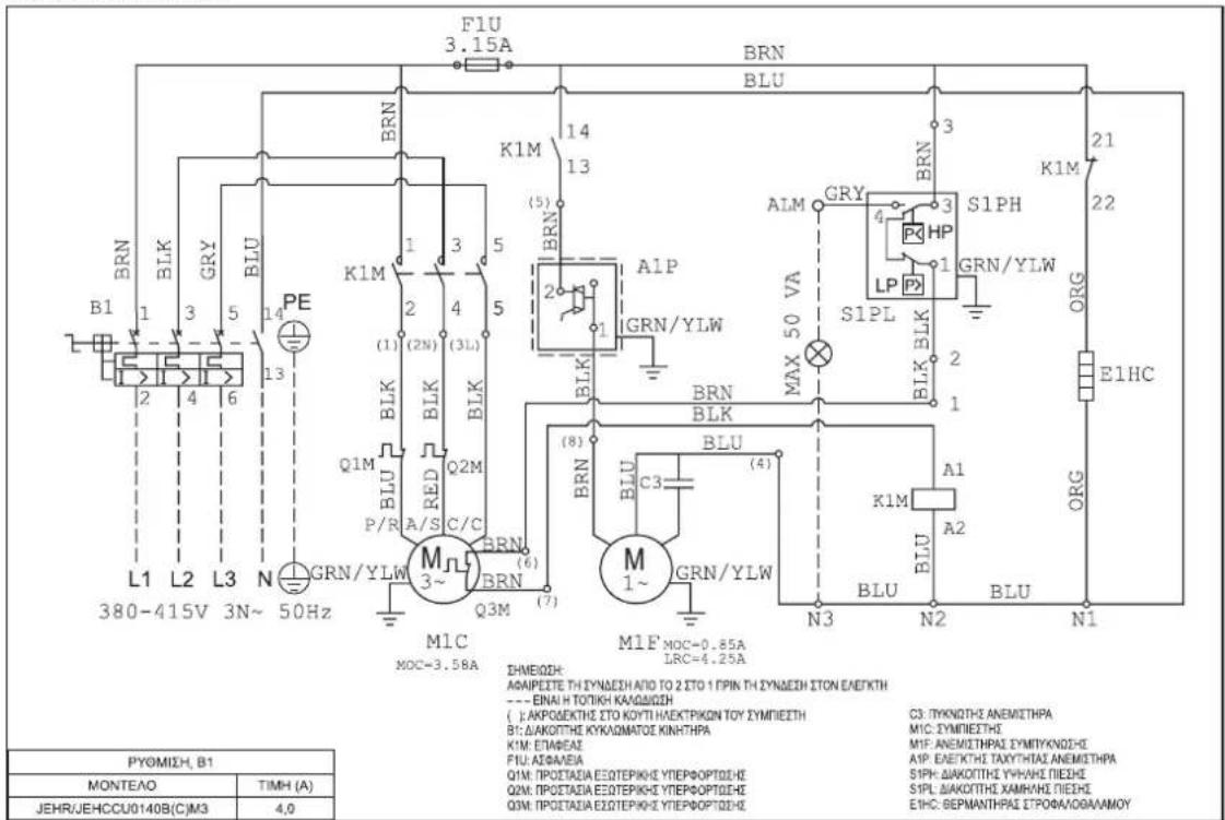 DAIKIN JEHCCU0040CM1 - Τριφασικό - 1
