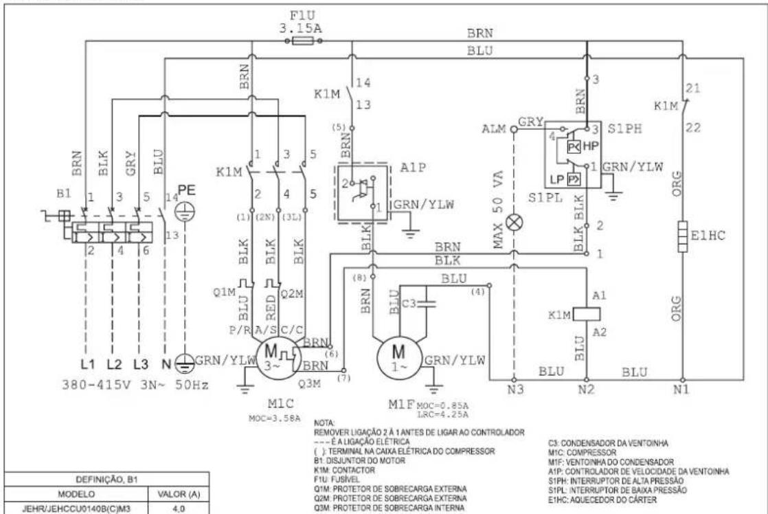 DAIKIN JEHCCU0040CM1 - Trifásico - 1