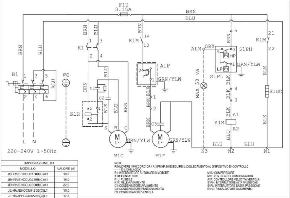 DAIKIN JEHCCU0077CM1 - Dati elettrici - 1