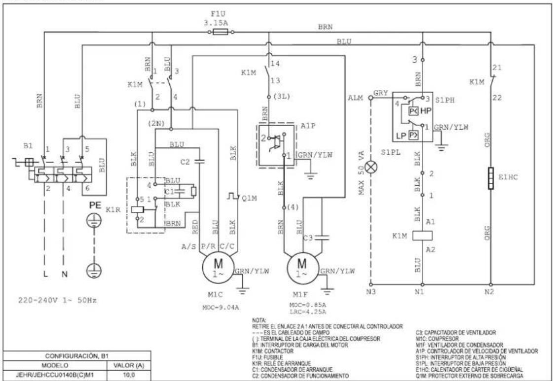 DAIKIN JEHCCU0170CM3 - Información electrica - 4