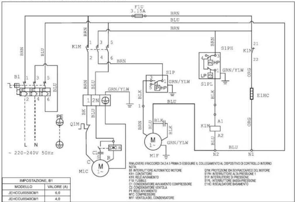 DAIKIN JEHCCU0170CM3 - Dati elettrici - 1