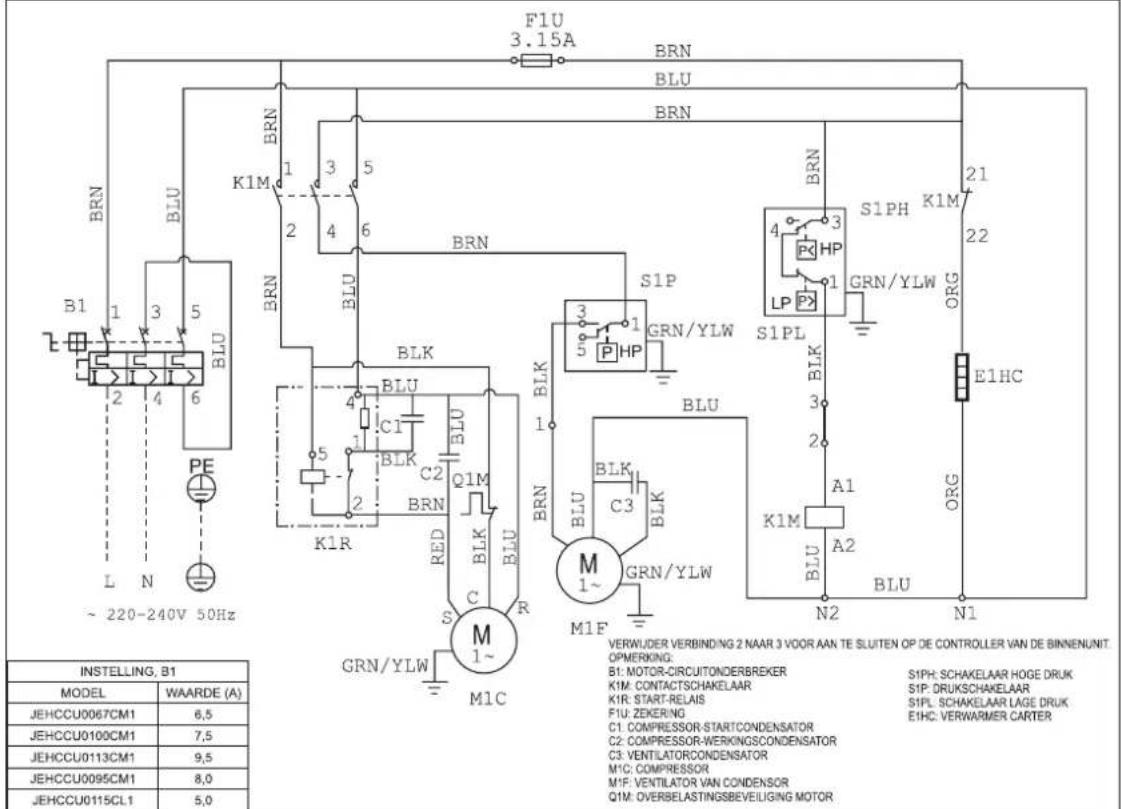 DAIKIN JEHCCU0140CM3 - Schetsmatige Weergave - 7