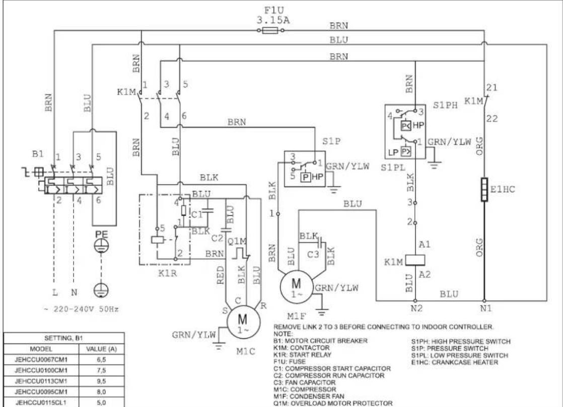 DAIKIN JEHSCU0951CL3 EVI - Single Phase - 3
