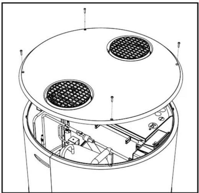 DAIKIN EKHHE260PCV37 - Resetten van de veiligheidsthermostaat van het verwarmingselement - 1