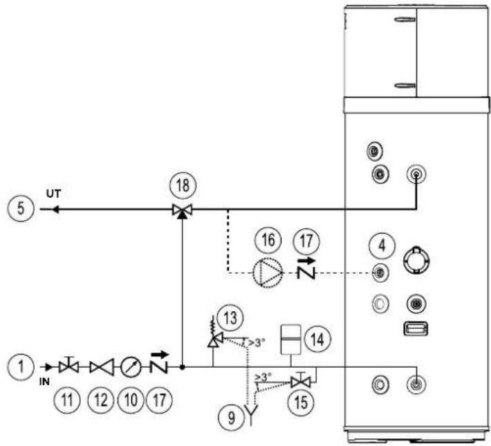 DAIKIN EKHHE260PCV37 - Hydrauliska anslutningar - 2