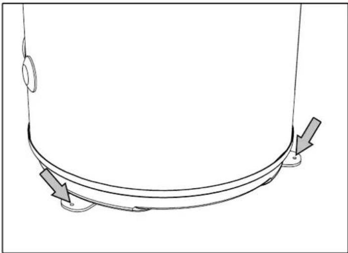 DAIKIN EKHHE260PCV37 - Fastsättning i golvet - 2