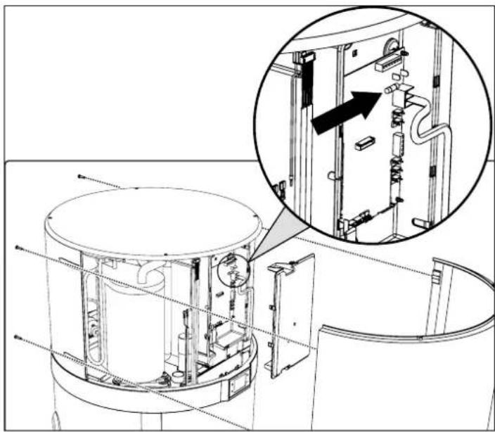 DAIKIN EKHHE260PCV37 - Sostituzione del fusibile della scheda di alimentazione - 1