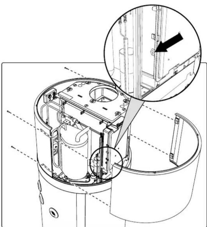 DAIKIN EKHHE260PCV37 - Επαναφορά του θερμοστάτη ασφαλείας του θερμαντικού στοιχείου - 2