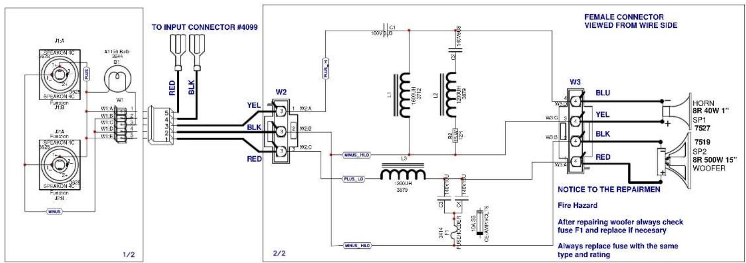 YORKVILLE Coliseum C12W - SEE LAYOUT DIAGRAM - 2