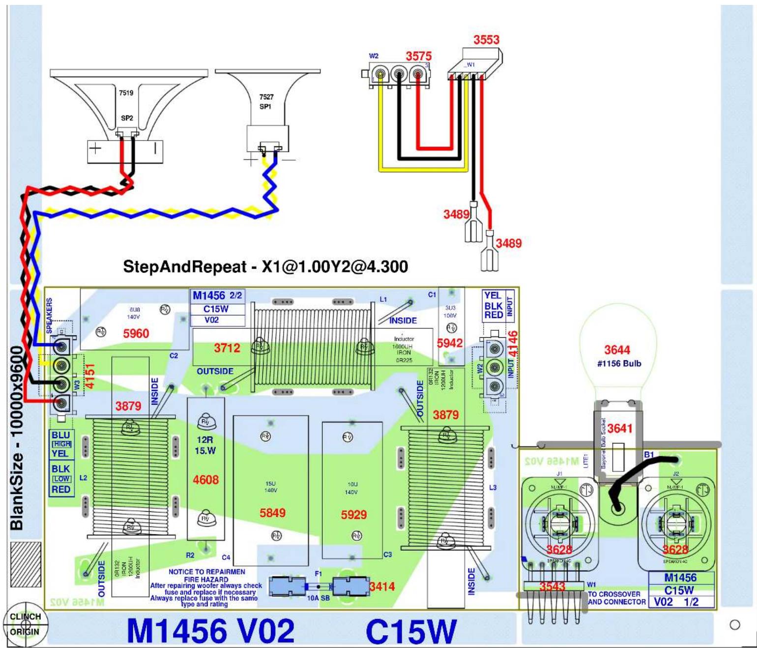 YORKVILLE Coliseum C12W - SEE LAYOUT DIAGRAM - 4
