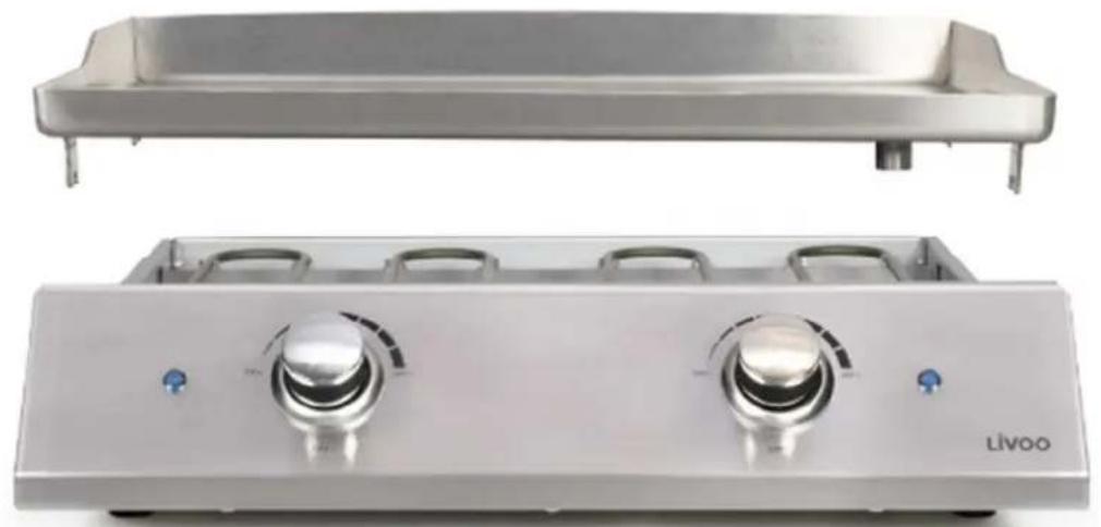 LIVOO DOC302 - Plancha électrique inox - 1