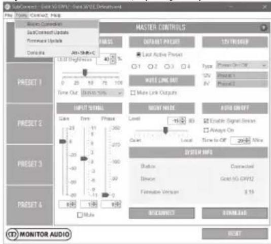 MONITOR AUDIO Gold 300 - Бөлме акустикасын сандык түзету үшін SubConnect қолданбасын пайдалану - 1