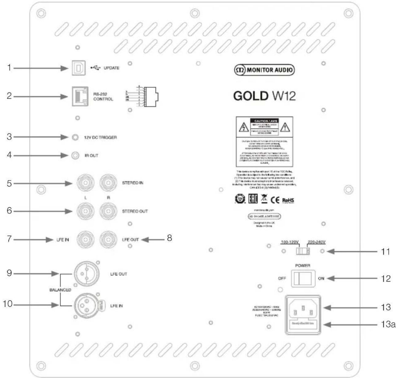 MONITOR AUDIO Gold 300 - Spiked Foot Fixing For Wooden/Hard Floors - 1