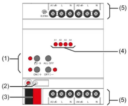 STEINEL DIM4 KNX - Geräteaufbau - 1