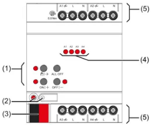 STEINEL DIM4 KNX - Struttura dell'apparecchio - 1