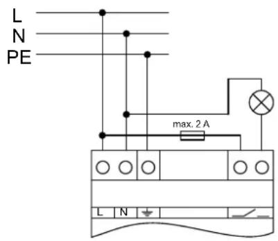 STEINEL P640 KNX - Collegamento del segnalatore diagnostico - 1