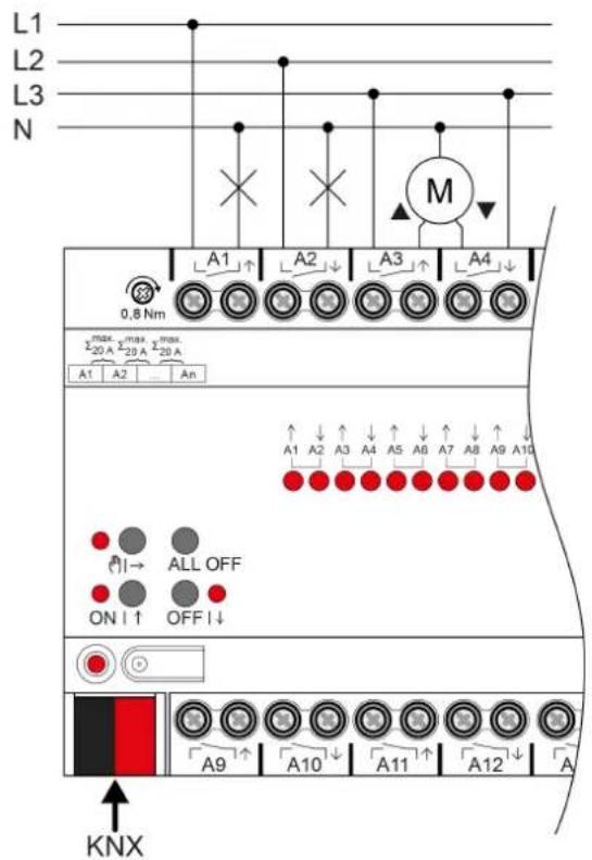 STEINEL UA16 KNX - Conectar el aparato - 1