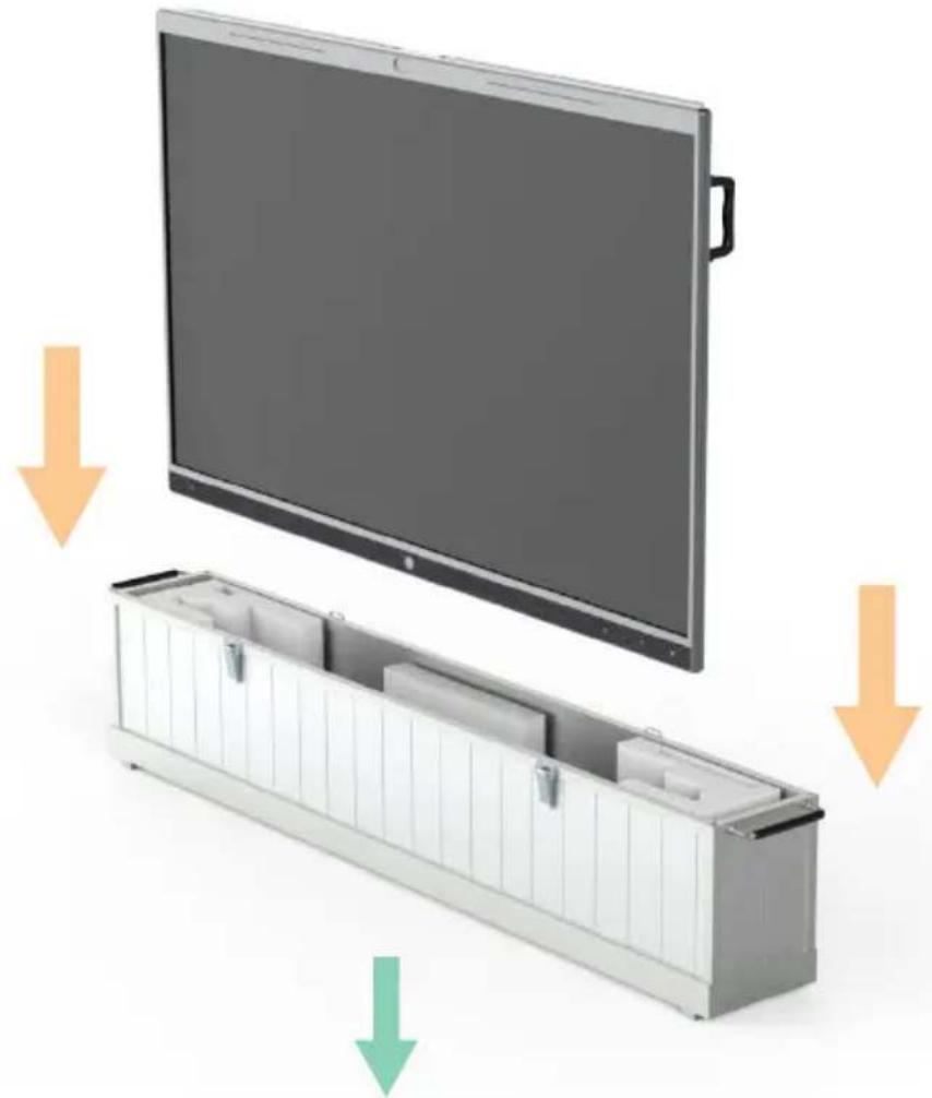 Yealink VDKCase-MB650 - 将 MeetingBoard 置于保护箱内,并放置安装棉 - 1