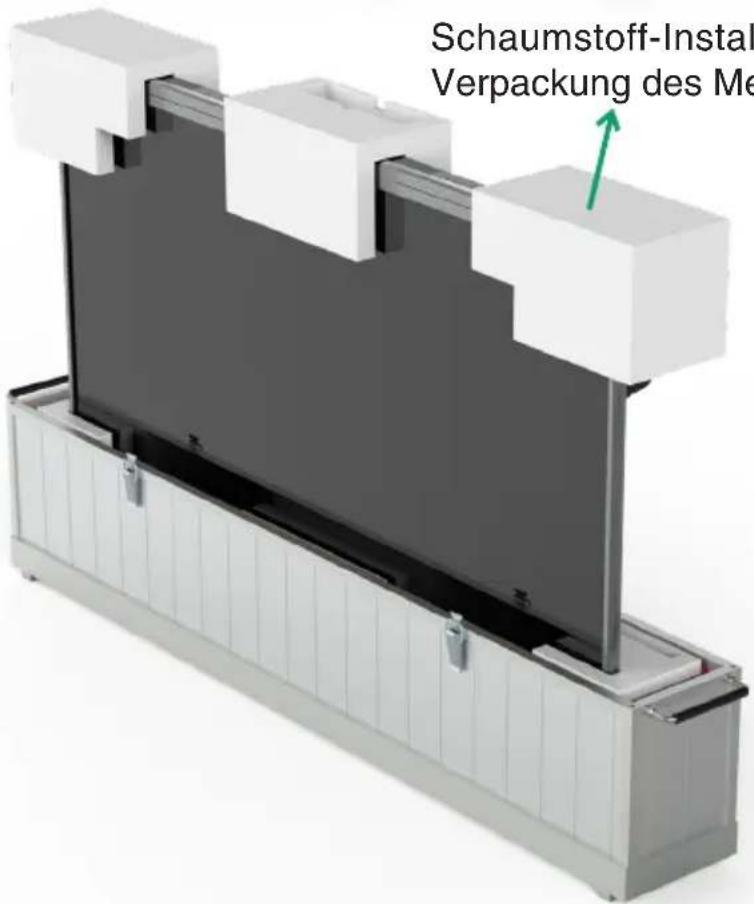 Yealink VDKCase-MB650 - Platzieren Sie das MeetingBoard in die Schutzhülle und positio- nieren Sie das Installations-Schaumstoff. - 2