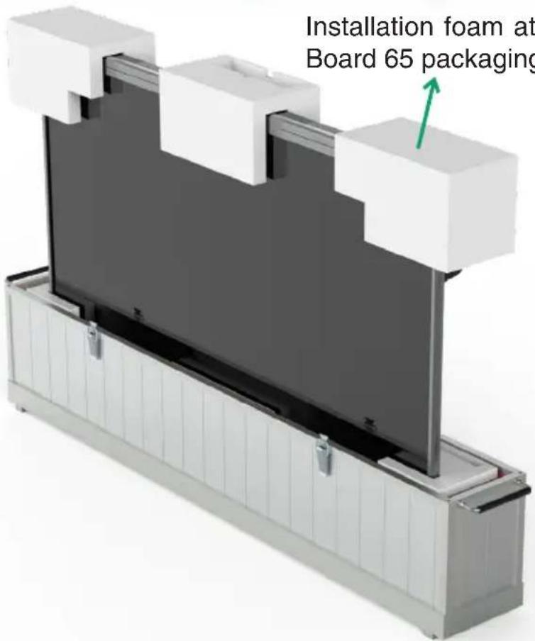 Yealink VDKCase-MB650 - Place the MeetingBoard inside the protective case and position the installation foam. - 2