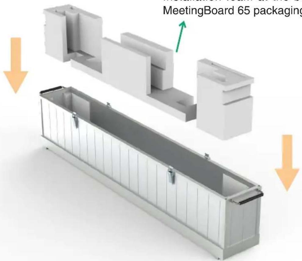 Yealink VDKCase-MB650 - Peel off the adhesive tape at the bottom of the protective case and place the installation foam at the bottom. - 3