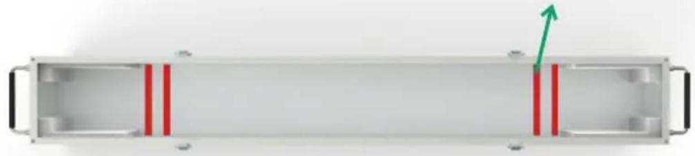 Yealink VDKCase-MB650 - Despega la cinta adhesiva en la parte inferior de la funda protectora y coloca la espuma de instalación en la parte inferior. - 1