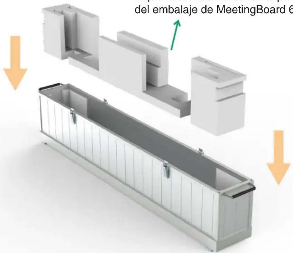 Yealink VDKCase-MB650 - Despega la cinta adhesiva en la parte inferior de la funda protectora y coloca la espuma de instalación en la parte inferior. - 2