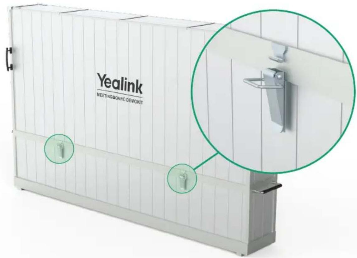 Yealink VDKCase-MB650 - Unlock the four latches on the box. - 1