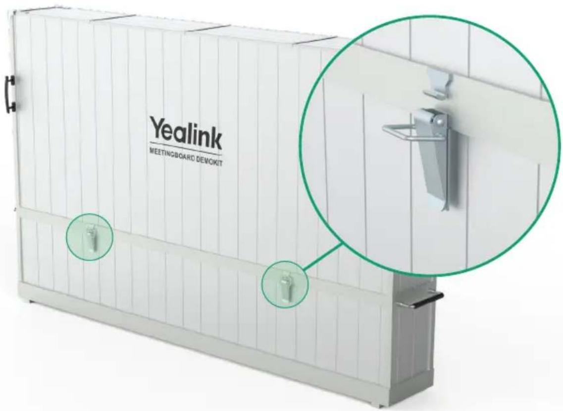 Yealink VDKCase-MB650 - 打开箱身上四个锁扣 - 1