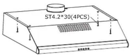 Glem Gas GHC940IX - B) Fixing to the kitchen cupboard - 1