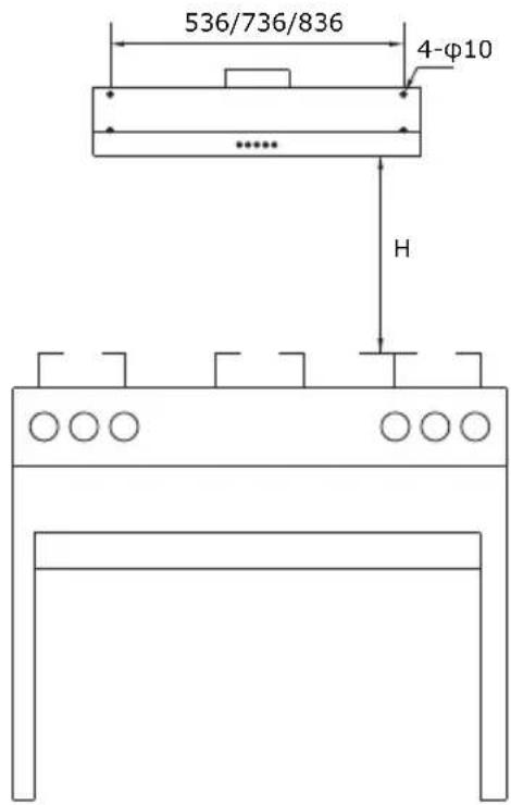 Glem Gas GHC940IX - B) Fissaggio al mobile della cucina - 2